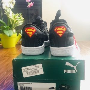 NEW Puma Superman Basket Jr black kid sneaker